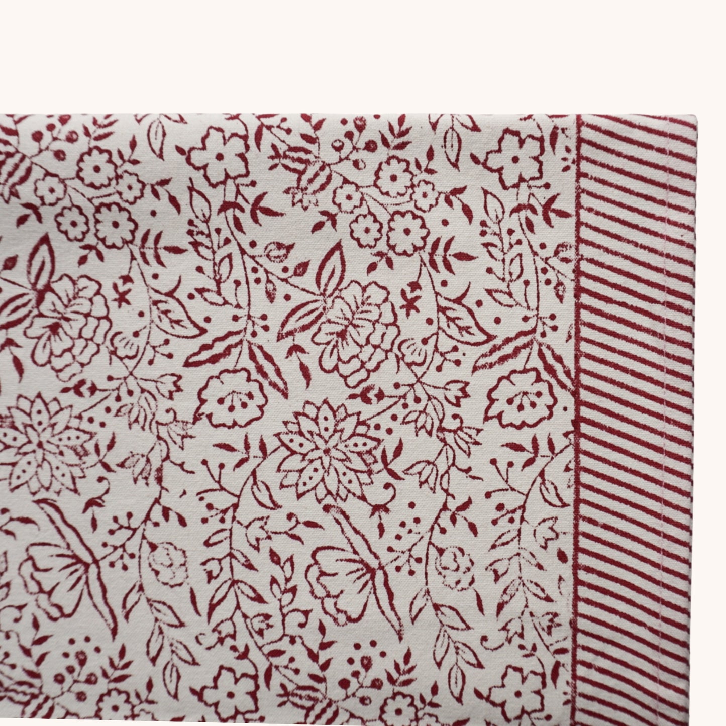 Hazel Table Runner in Burgundy