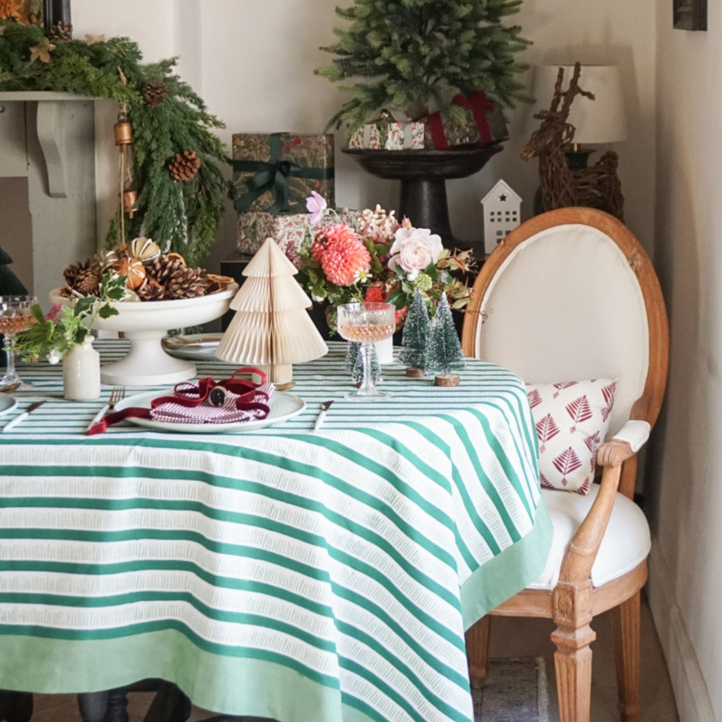 Harper Stripe Tablecloth