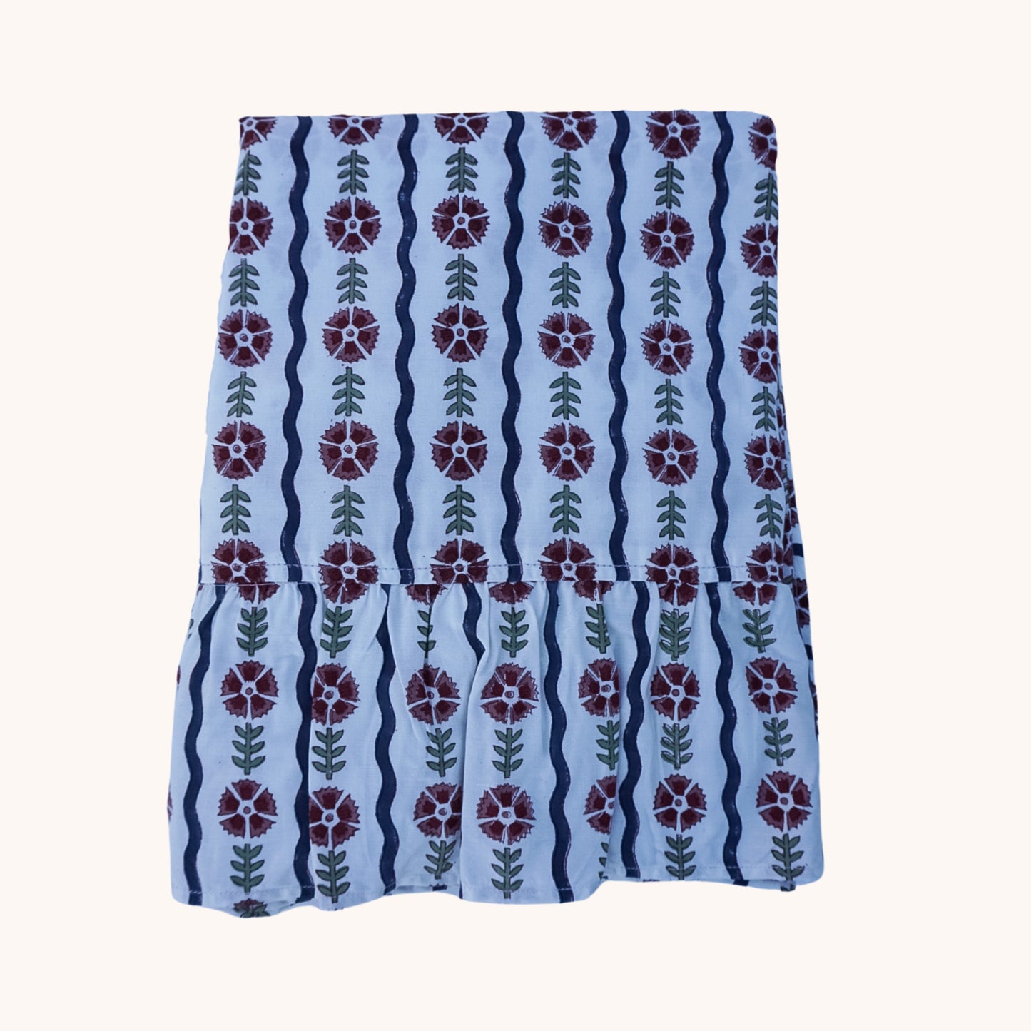 Thea Blue Wavy Tablecloth