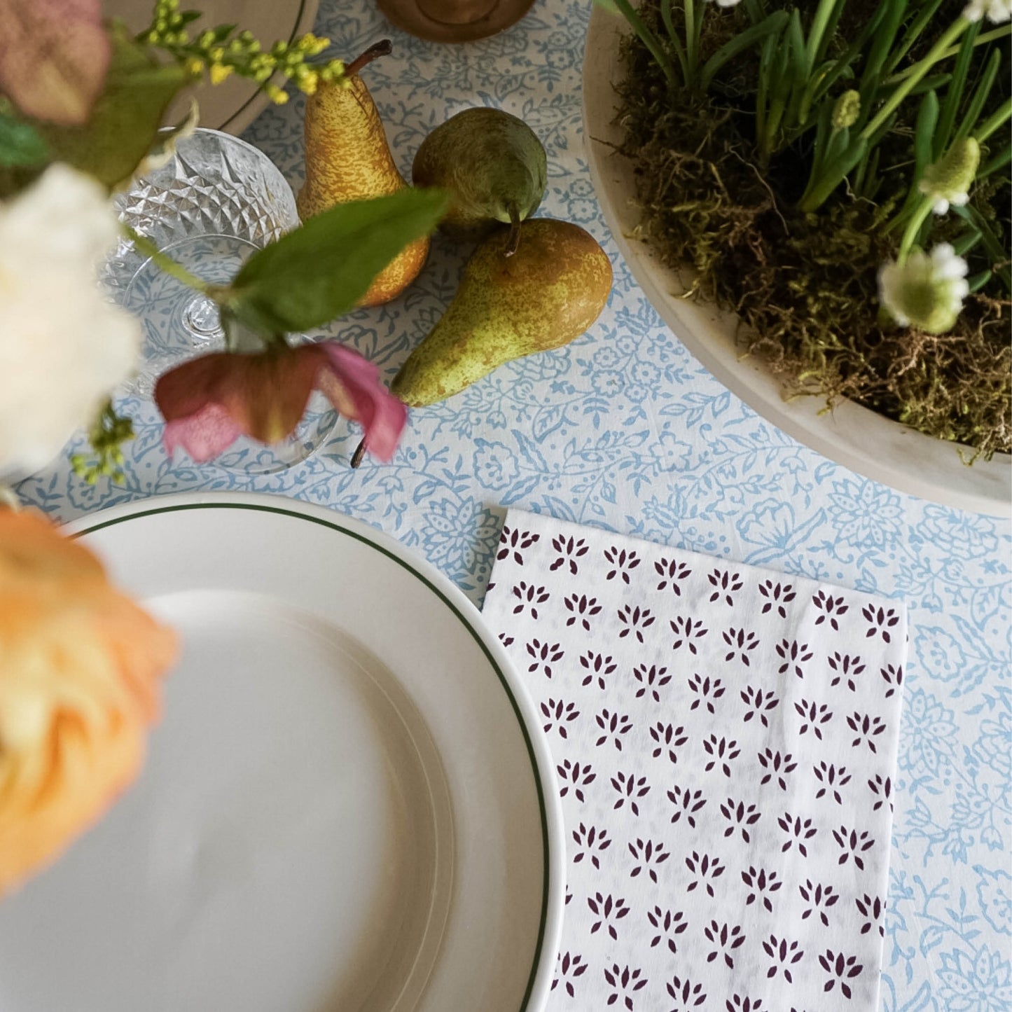 Joy Napkins in Burgundy // Set of 4