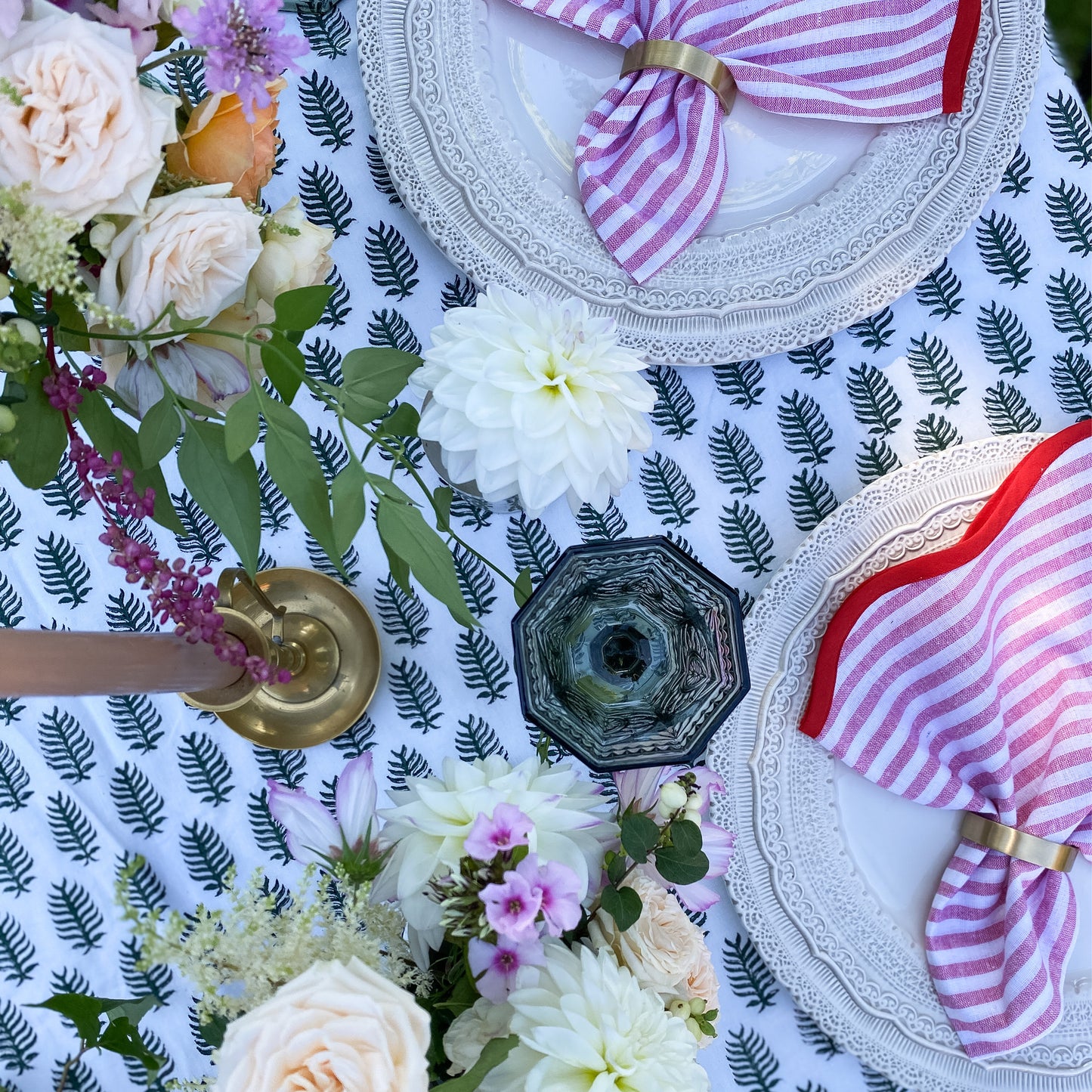 Forest Green Tablecloth
