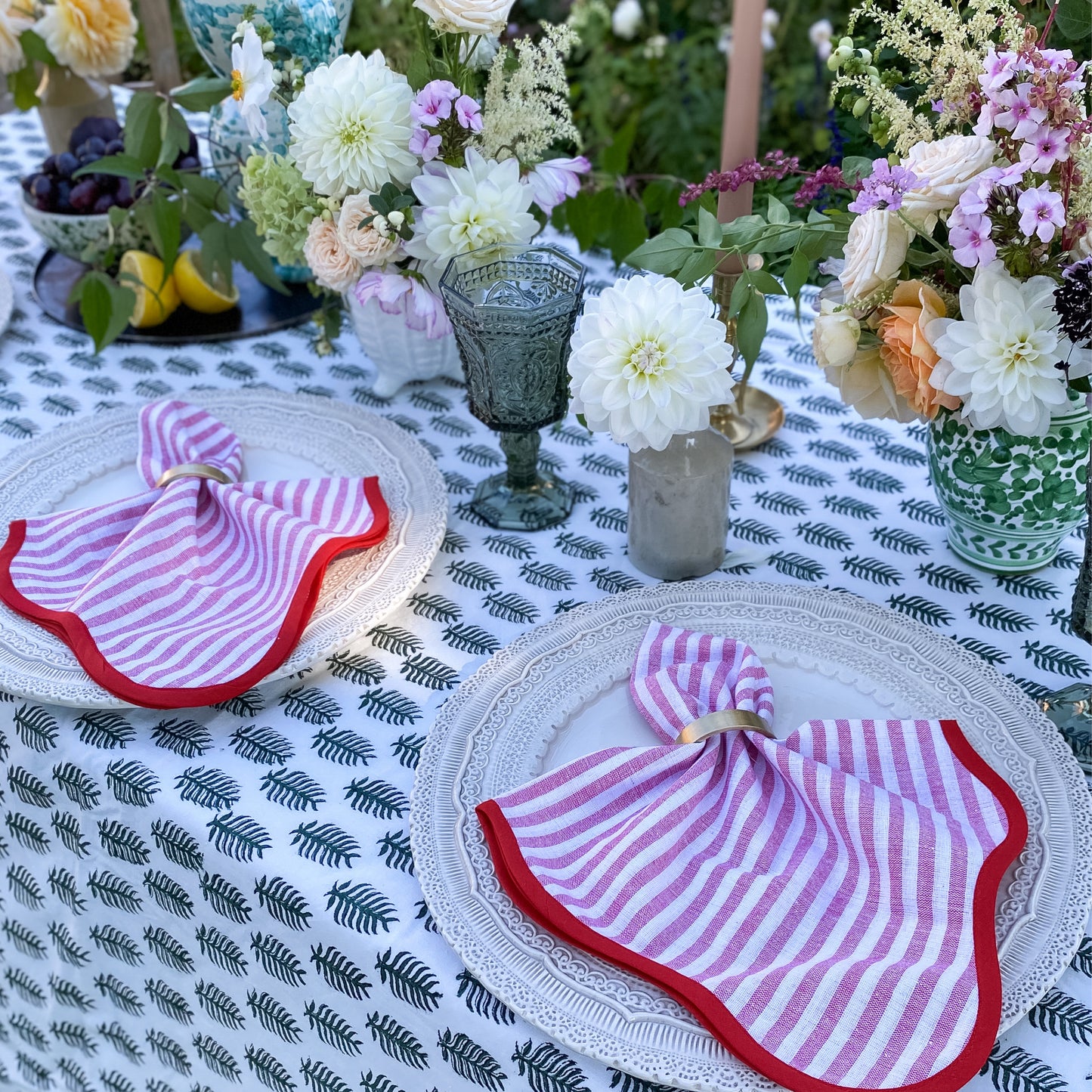 Forest Green Tablecloth