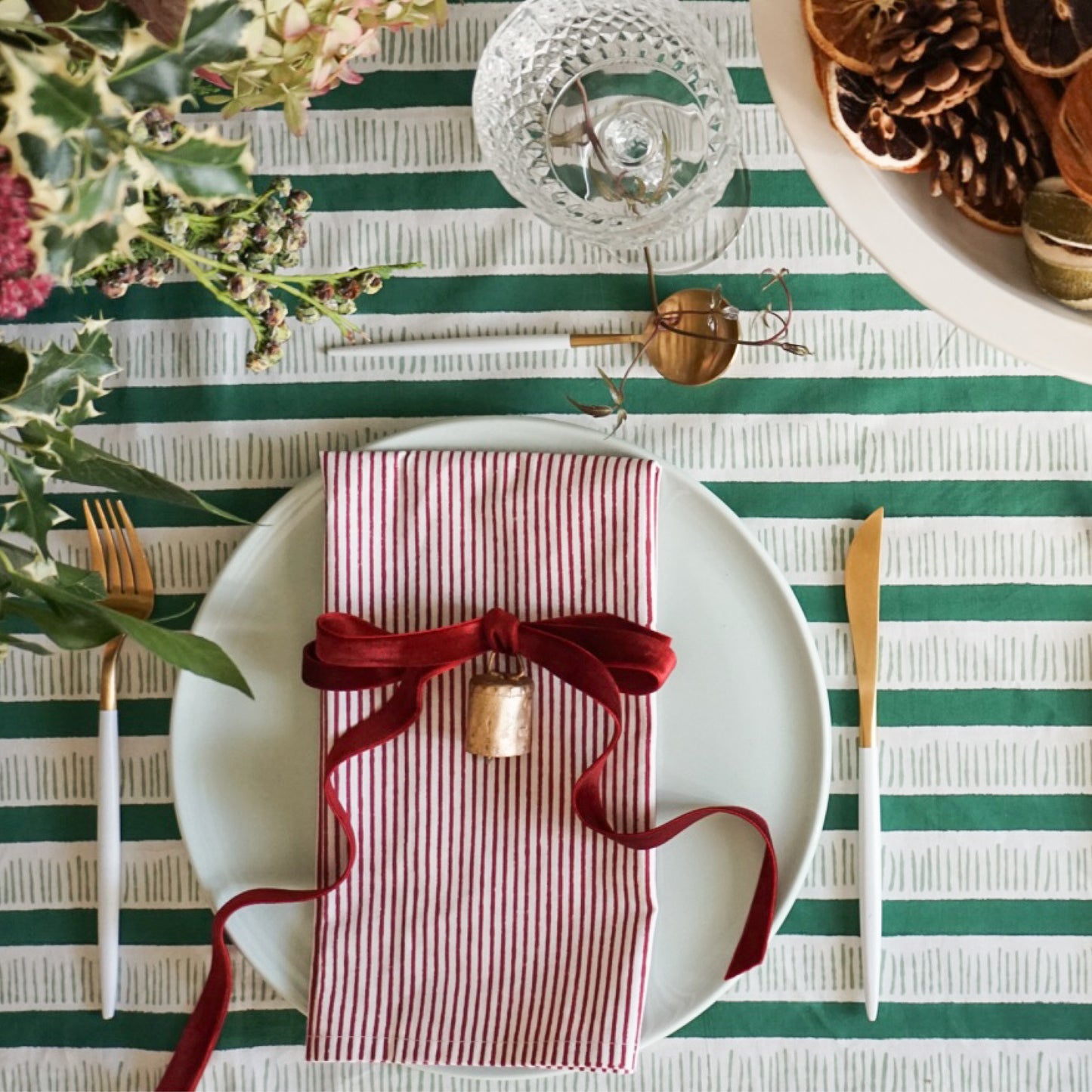 Harper Stripe Tablecloth