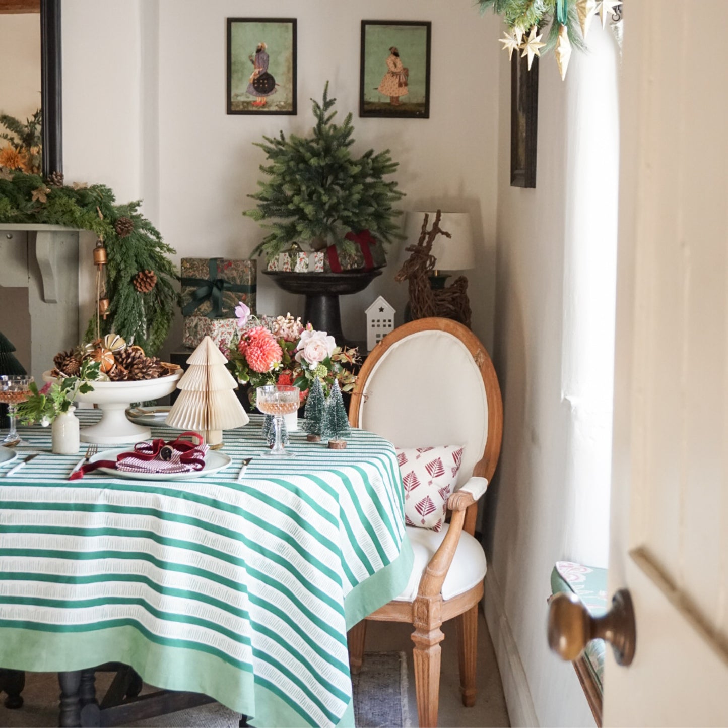 Harper Stripe Tablecloth