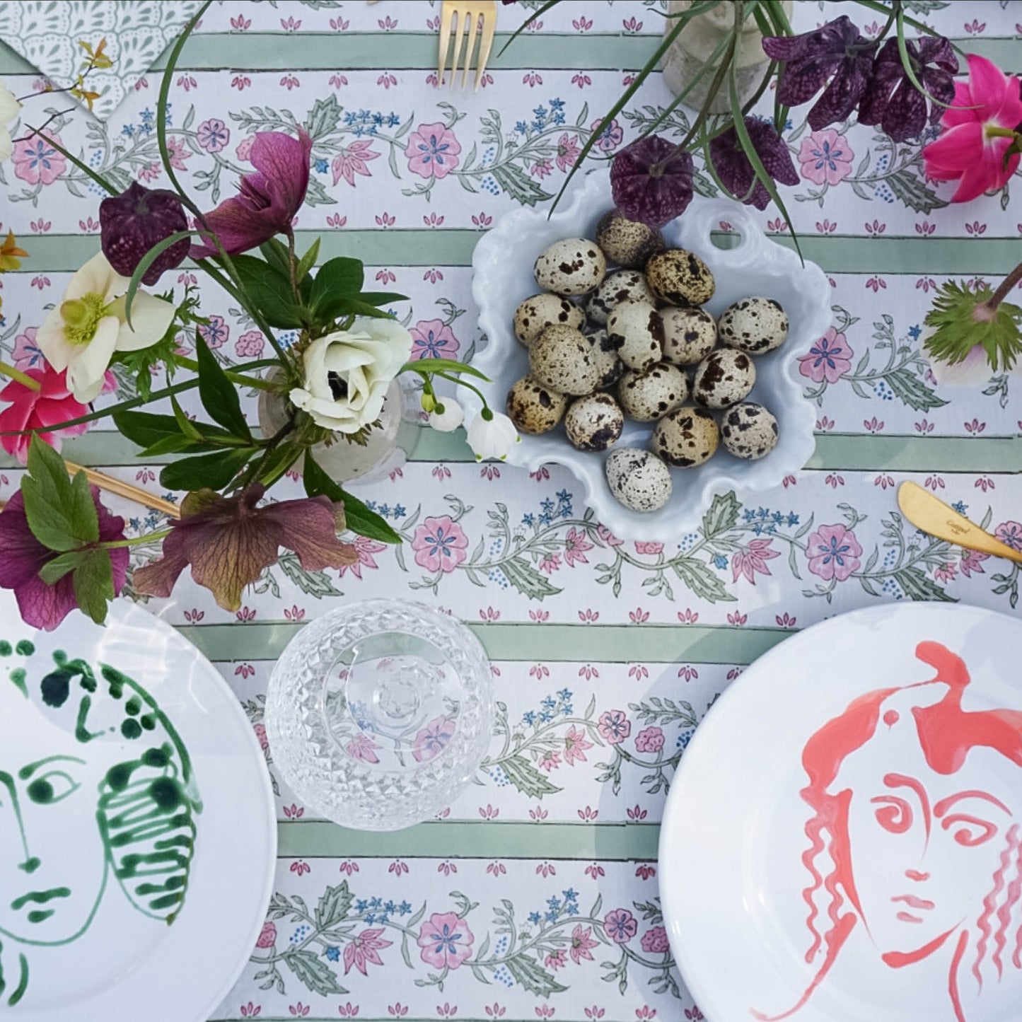 Juliette Tablecloth in Green