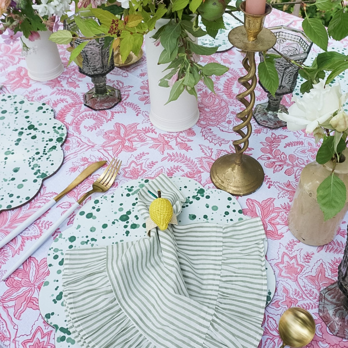 Lemon Napkin Rings // Set of 4