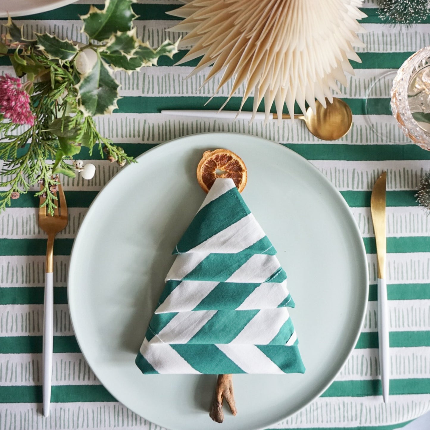 Harper Stripe Tablecloth