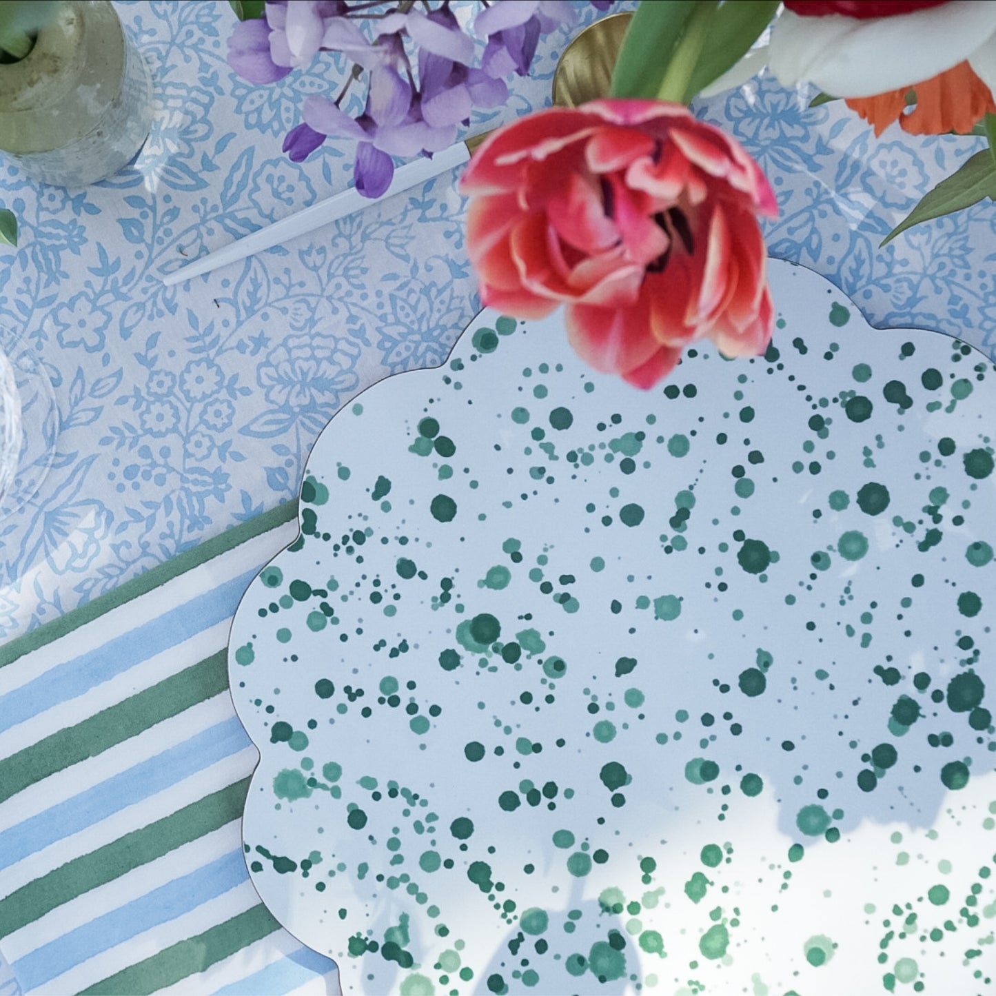 Green Splatter Placemat