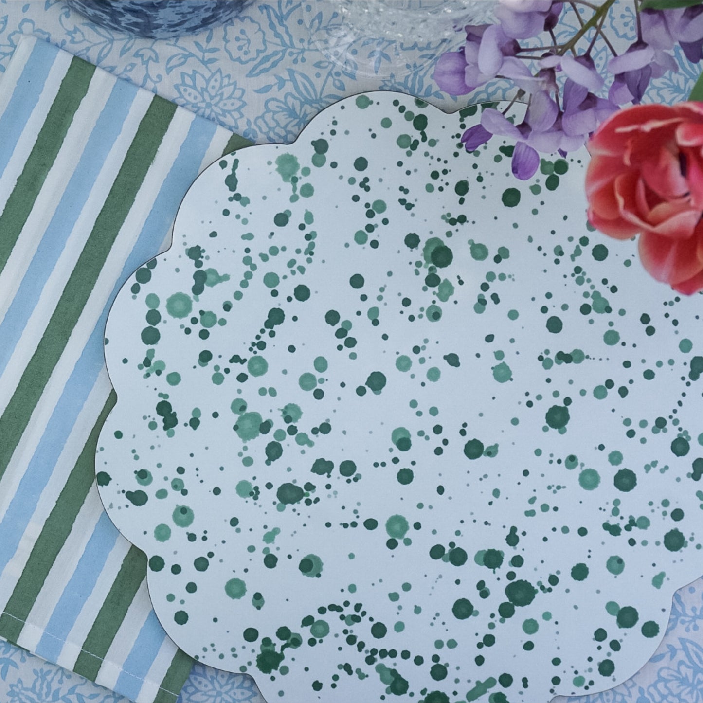 Green Splatter Placemat