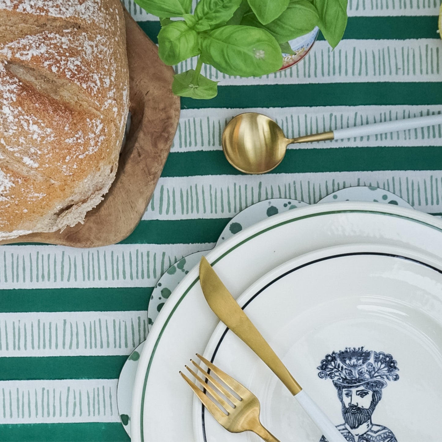 Harper Stripe Tablecloth