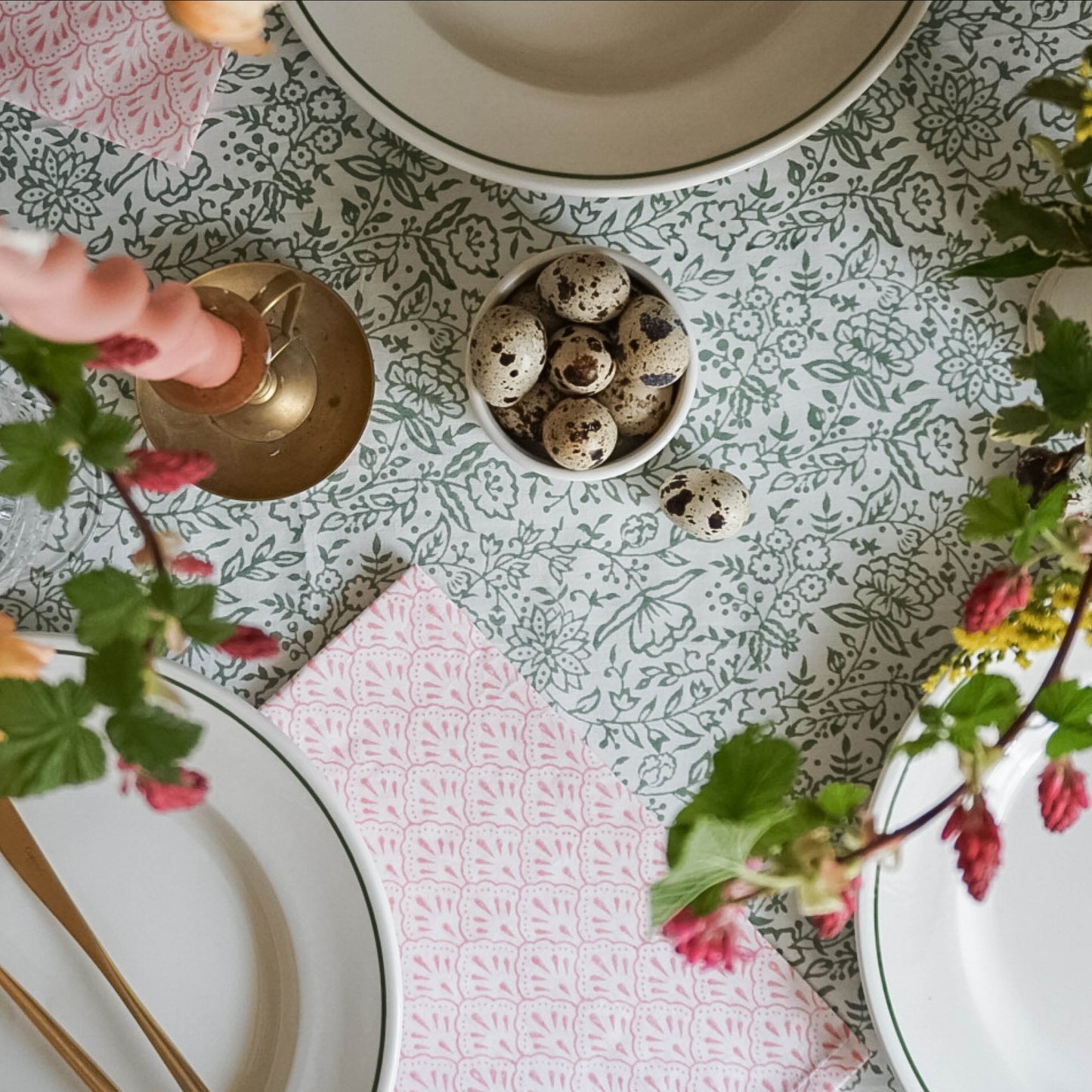 pink cotton napkins