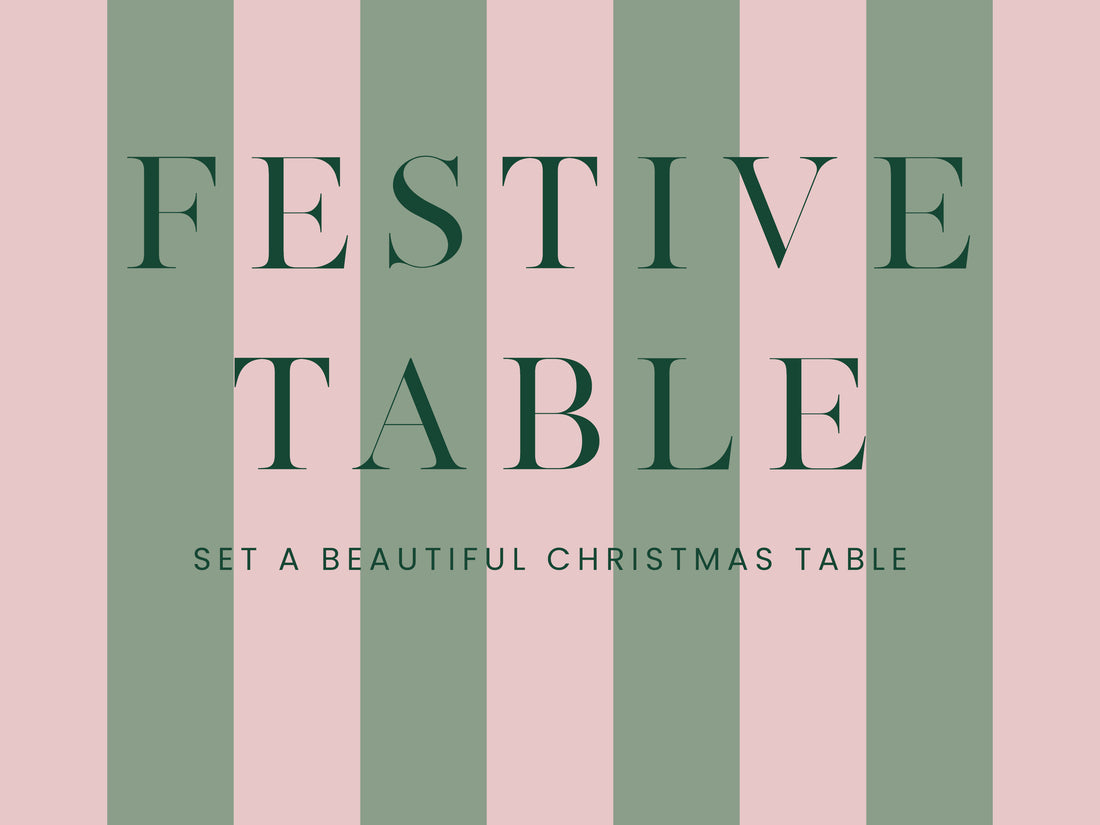 Setting a Christmas Table
