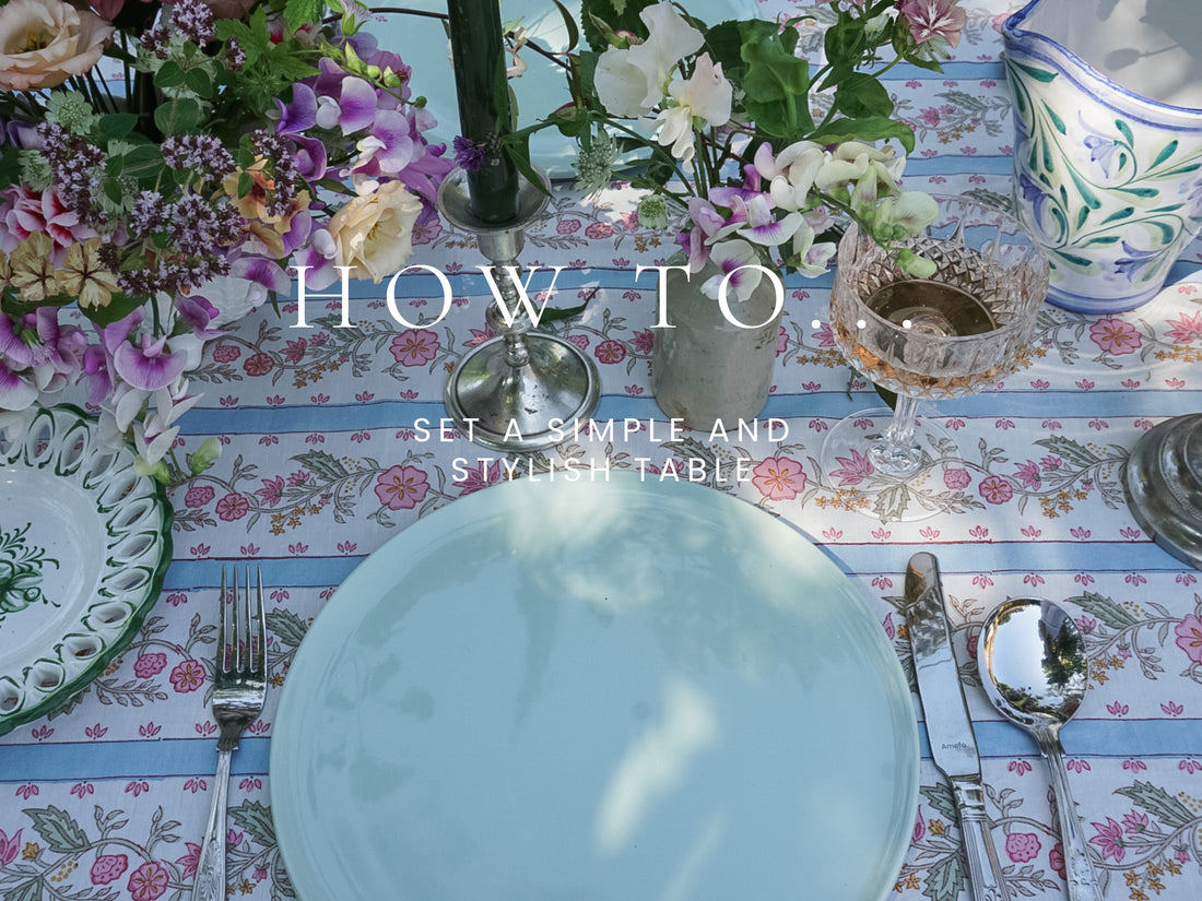 How to easily set a stylish table