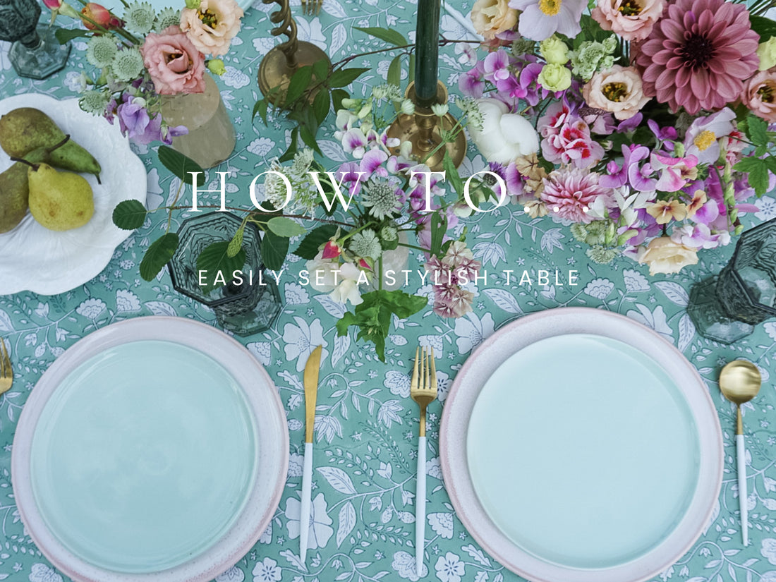 5 of our favourite tips for beautiful table design