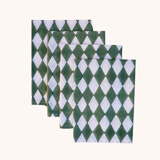 Harlequin Forest Green Napkins // Set of 4