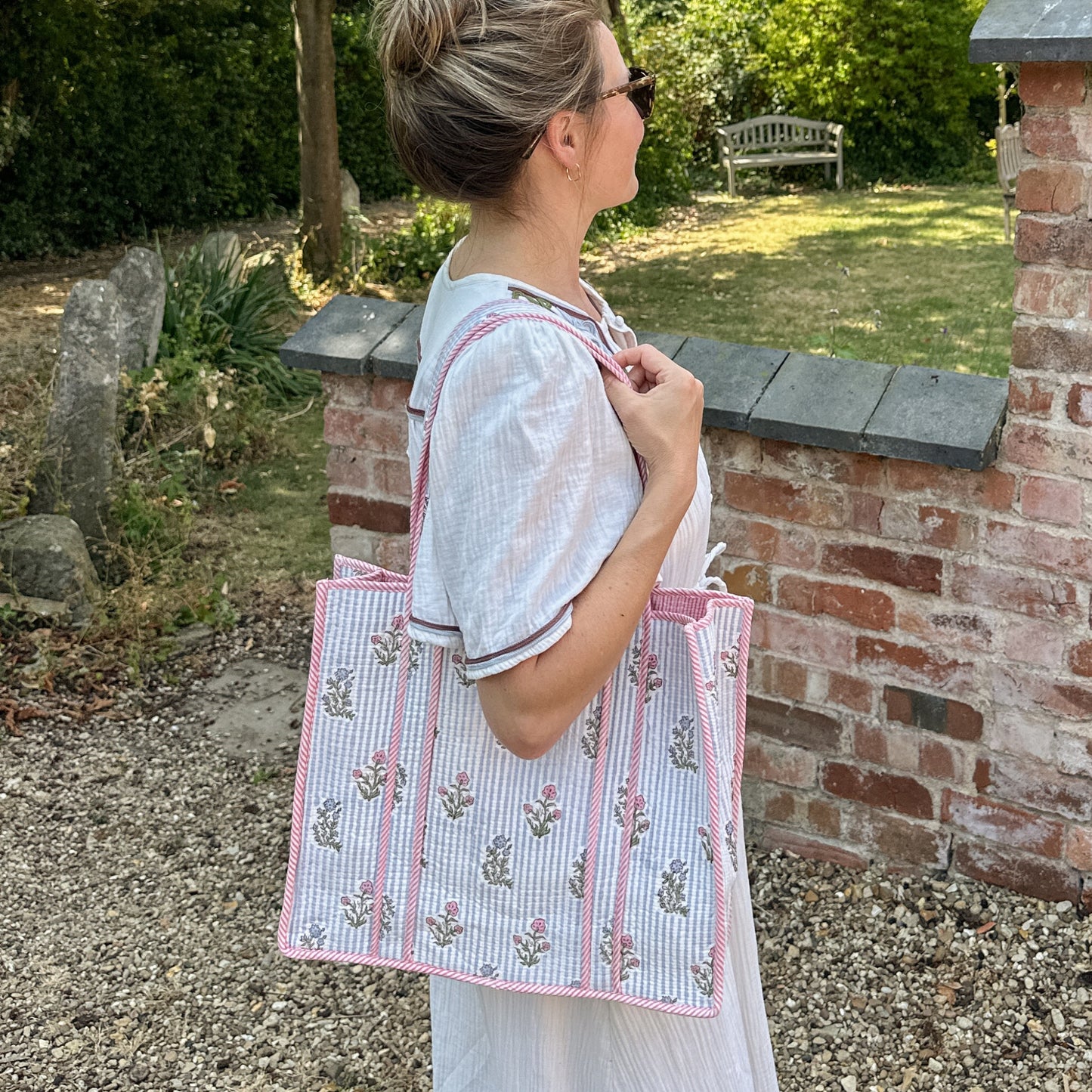 Lila Blue Tote Bag
