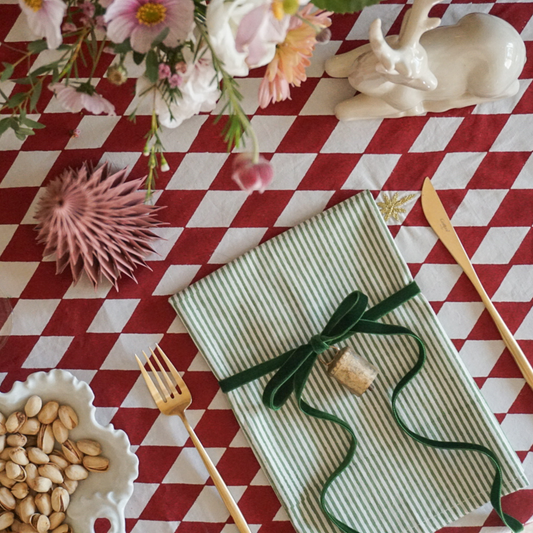Harlequin Berry Red Tablecloth