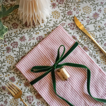 Nell Pink Stripe Napkins // Set of 4