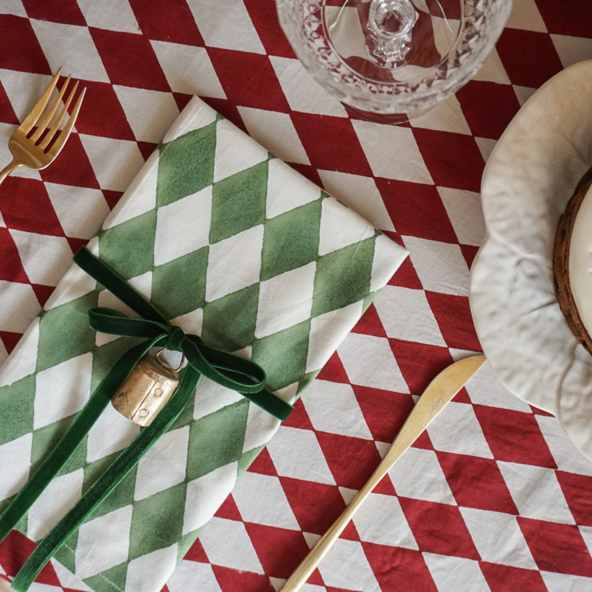 Harlequin Forest Green Napkins // Set of 4