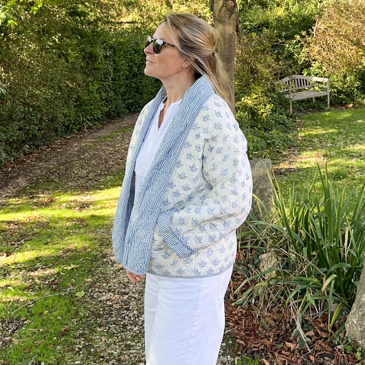 Clara Blue Relaxed Jacket SAMPLE