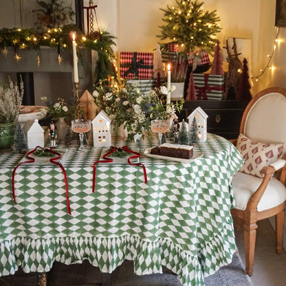 Harlequin Forest Green Tablecloth