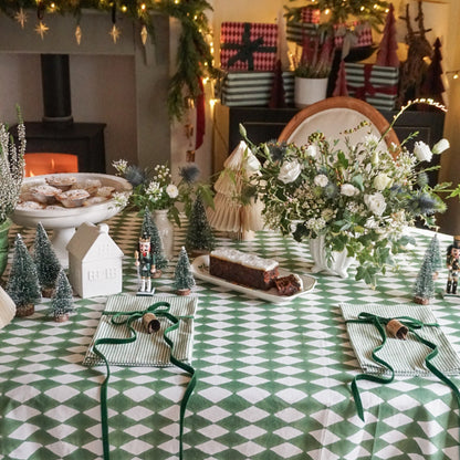 Harlequin Forest Green Tablecloth