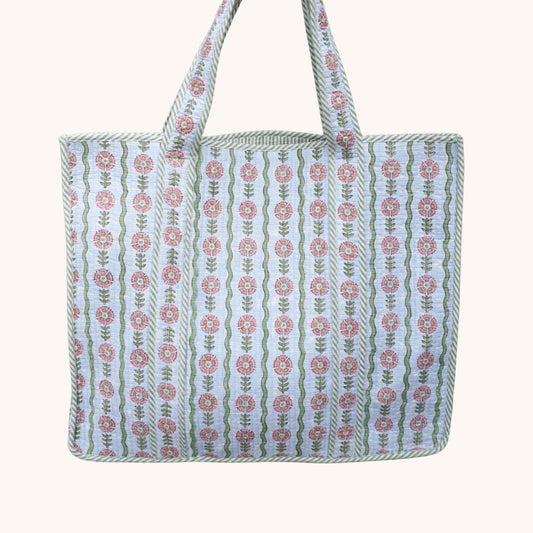 Thea Blue Tote Bag
