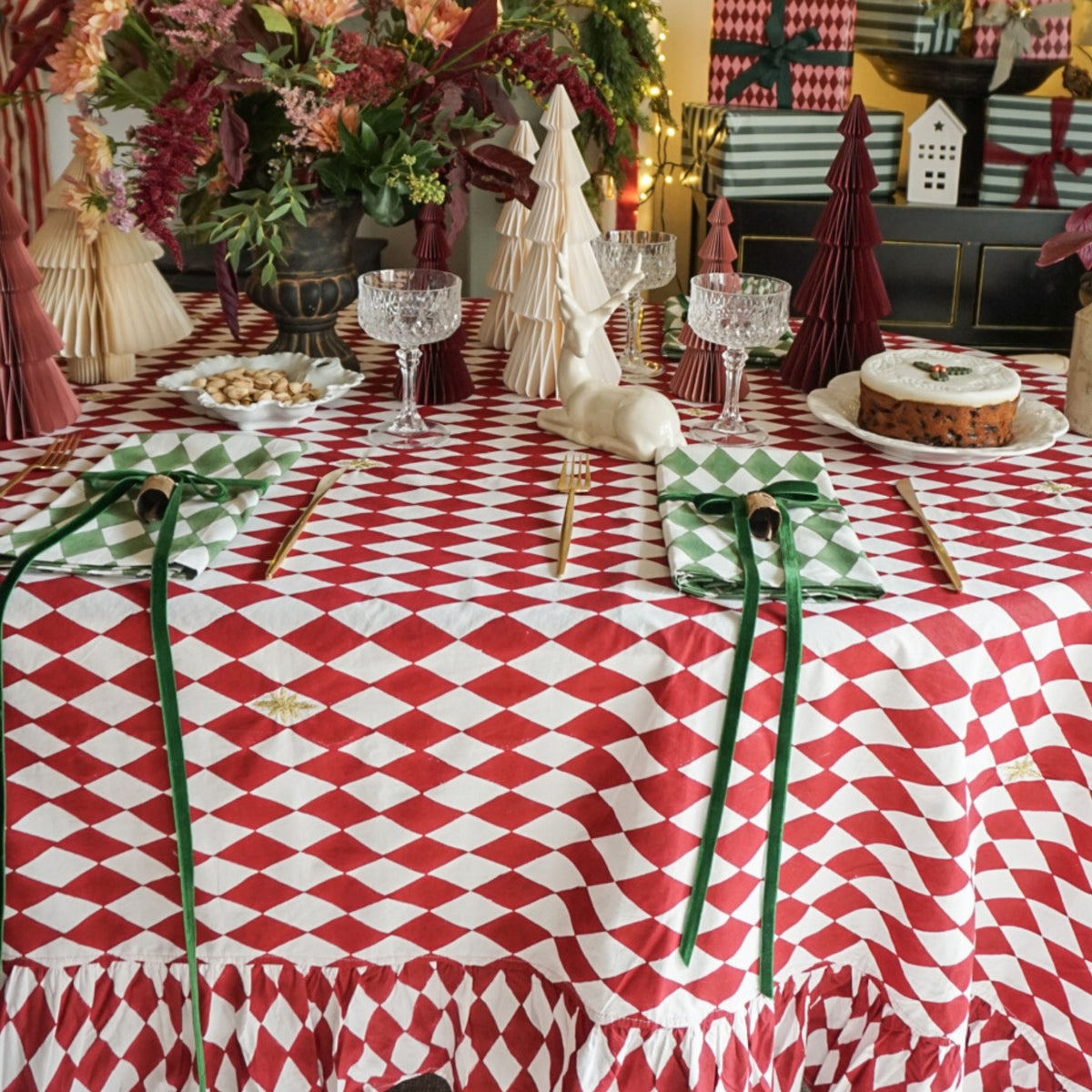 Harlequin Forest Green Napkins // Set of 4
