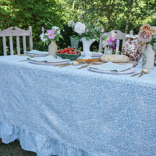 Hazel Blue Tablecloth