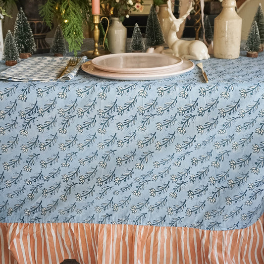 Elle Tablecloth in Blue