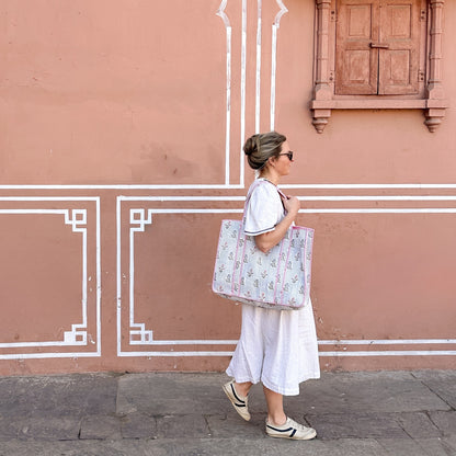Lila Blue Tote Bag