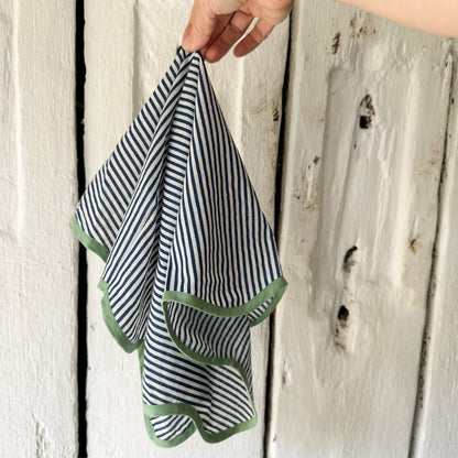 Blue Stripe Napkins // Set of 4 SAMPLE