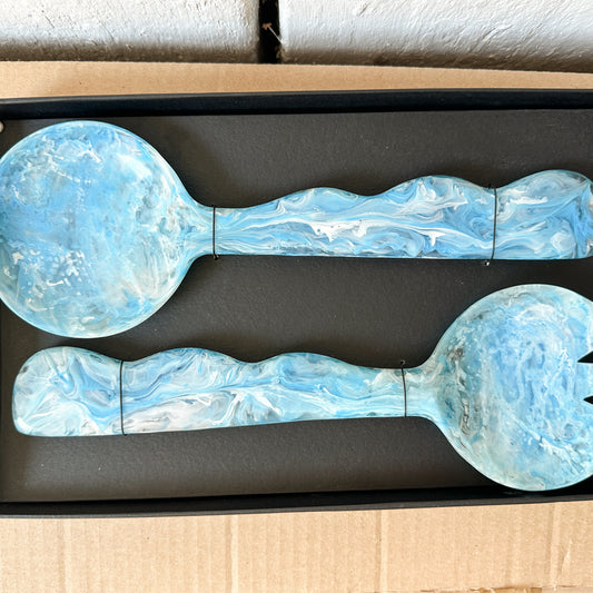Blue Salad Servers SAMPLE