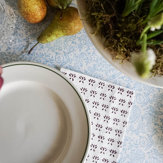 Joy Napkins in Burgundy // Set of 4