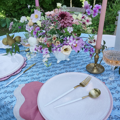 Elle Tablecloth in Blue