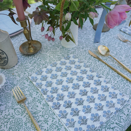 Fleur Napkins in Blue // Set of 4