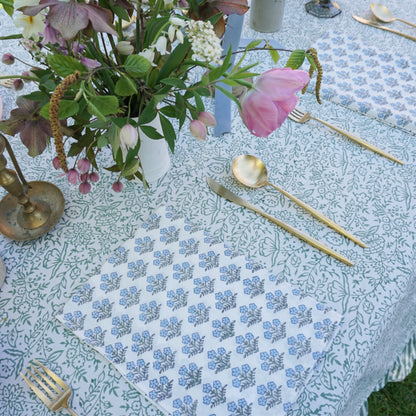 Fleur Napkins in Blue // Set of 4