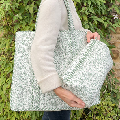 Green Hazel Tote Bag