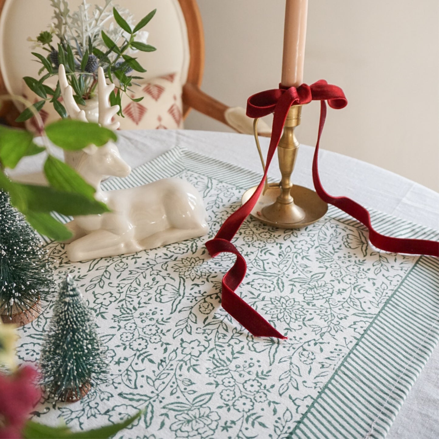 Hazel Table Runner in Green