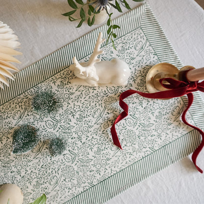 Hazel Table Runner in Green