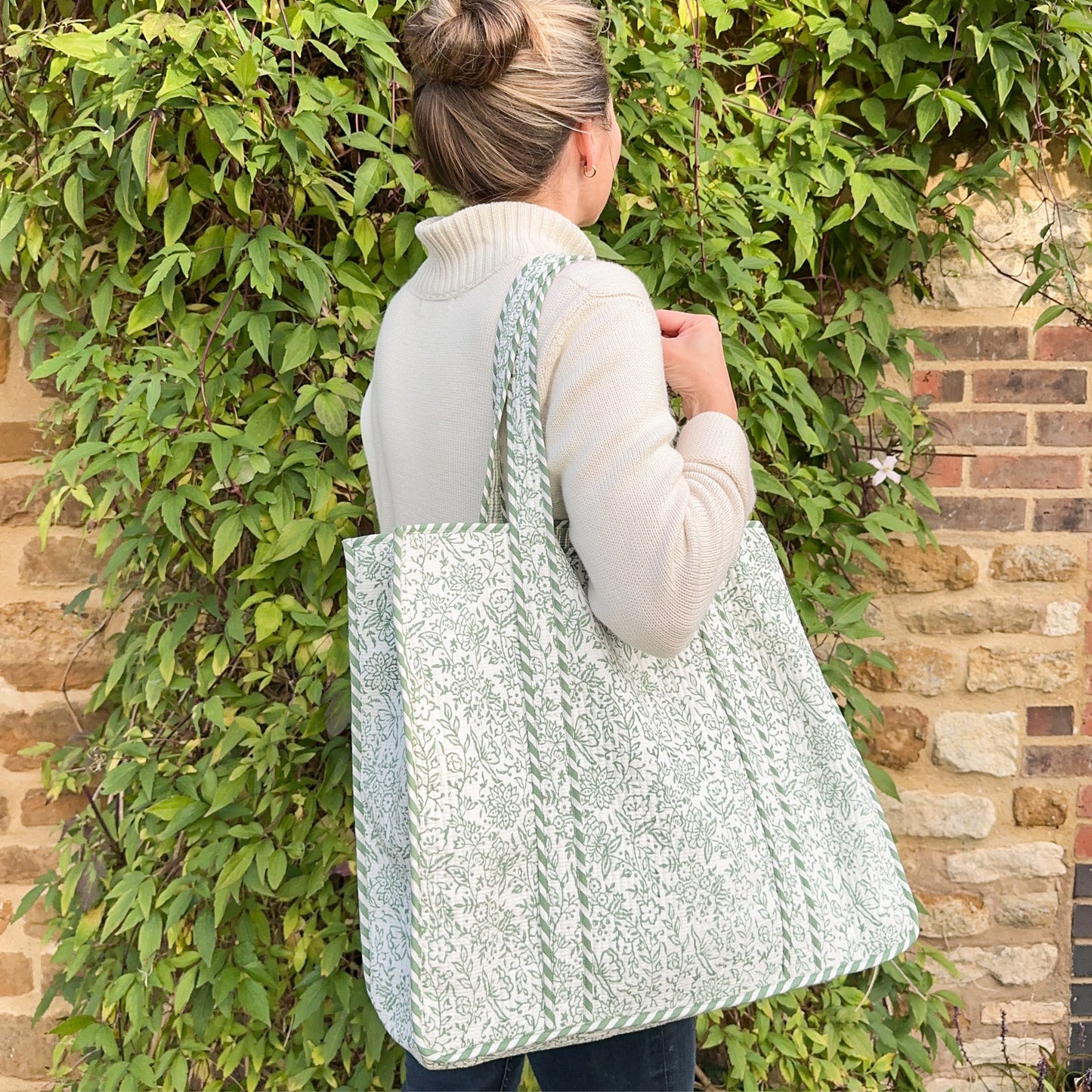 Green Hazel Tote Bag