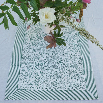 Hazel Green Table Runner