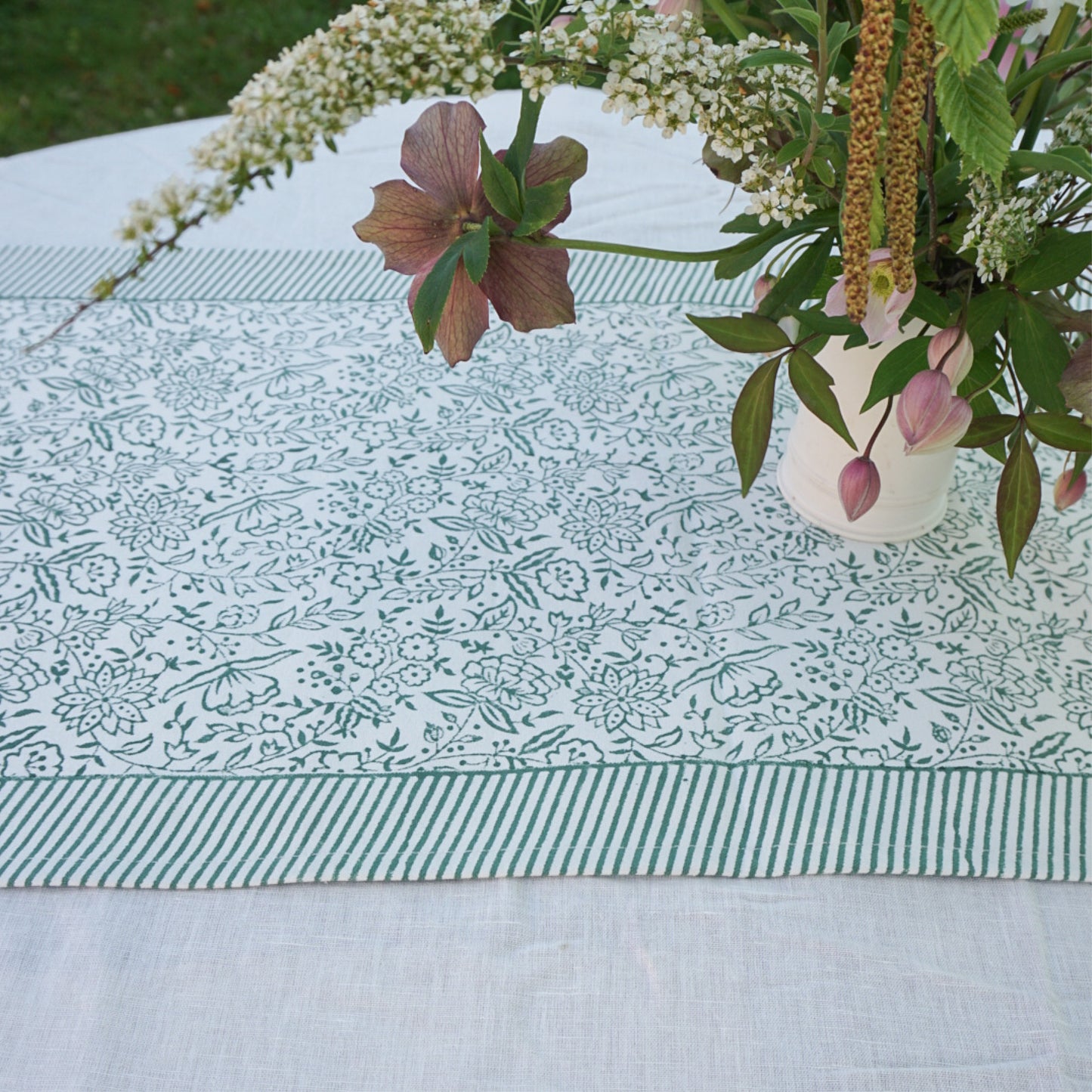 Hazel Green Table Runner