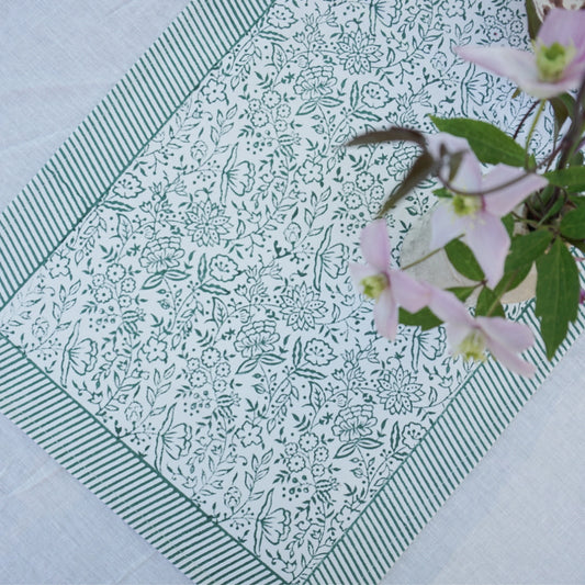 Hazel Green Table Runner