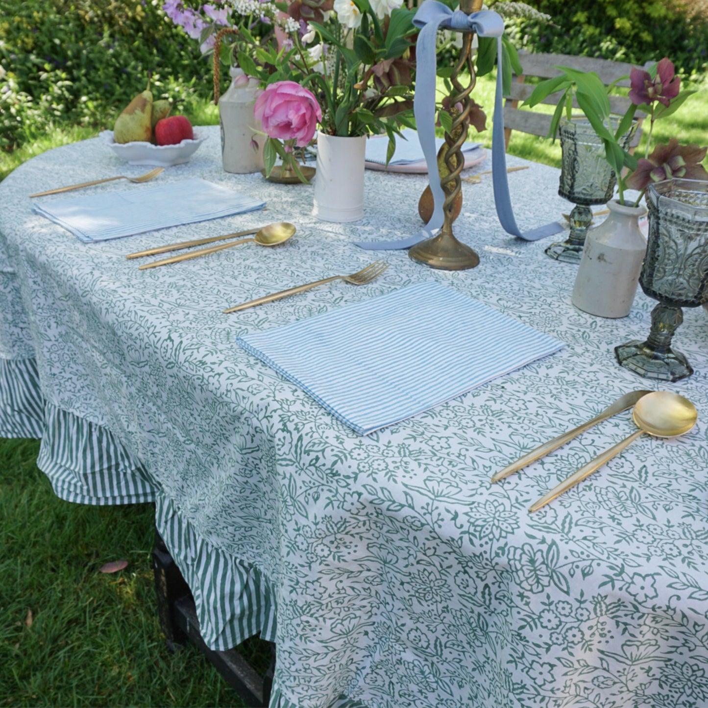 Hazel Green Tablecloth