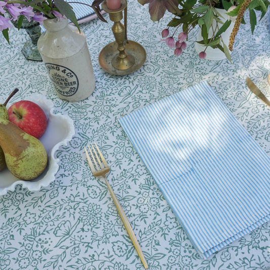 Nell Stripe Blue Napkins // Set of 4