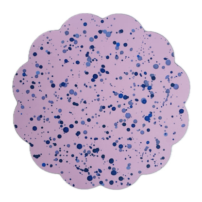 Blue Splatter on Pink Placemat