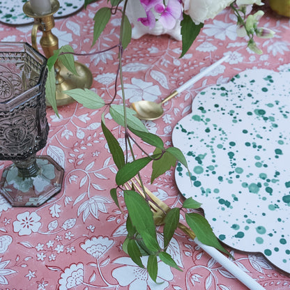 Rose Tablecloth in Pink