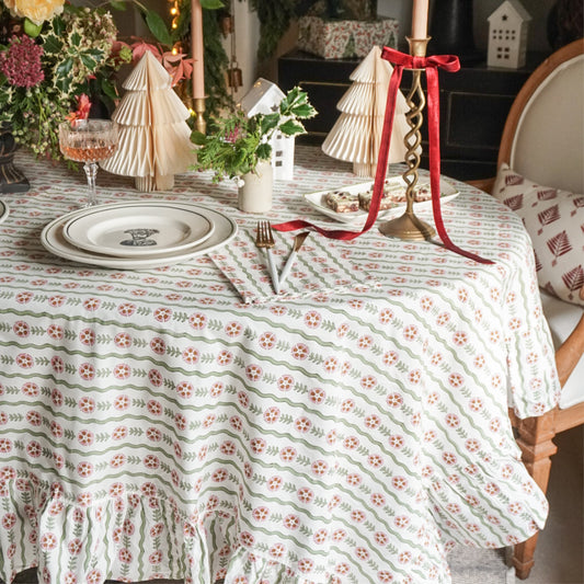 Thea Green Tablecloth