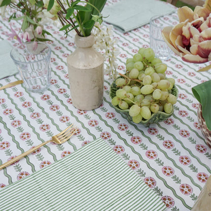 Thea Green Tablecloth
